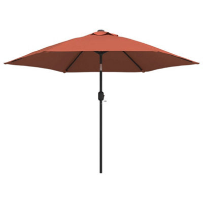 Berkfield Outdoor Parasol With Metal Pole Terracotta 300 Cm - image 1