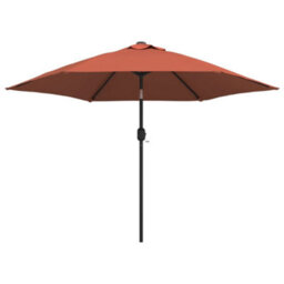 Berkfield Outdoor Parasol With Metal Pole Terracotta 300 Cm