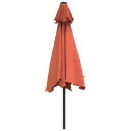 Berkfield Outdoor Parasol With Metal Pole Terracotta 300 Cm - thumbnail 3
