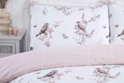 Rapport Vintage Toile Birds/floral Duvet Cover Set Multi Reversible Bedding 100% Microfibre Polyester - thumbnail 2