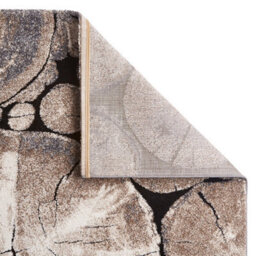 Beige/black Abstract Funky Modern Easy To Clean Rug For Living Room Bedroom And Dining Room-120Cm X 170Cm - thumbnail 2