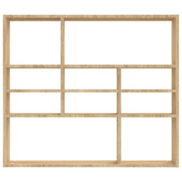 Vidaxl Wall Shelf Sonoma Oak 90X16X78 Cm Engineered Wood - thumbnail 4