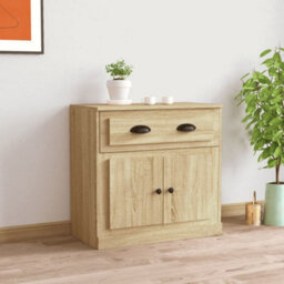 Berkfield Classic Sideboard Sonoma Oak 70X35.5X67.5 Cm Engineered Wood - thumbnail 2