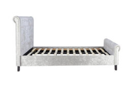 Birlea Sienna King Size Bed In Steel Crushed Velvet - thumbnail 8