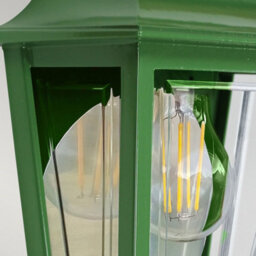Luminosa Lighting Elstead Deco Lane 1 Light Half Outdoor Wall Lantern Green Ip44 - thumbnail 3