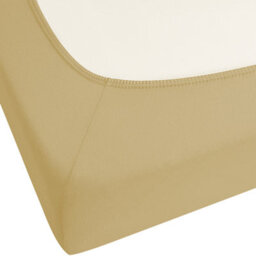 Beliani Fitted Sheet Janbu Cotton 180 X 200 Cm Olive Green - thumbnail 5