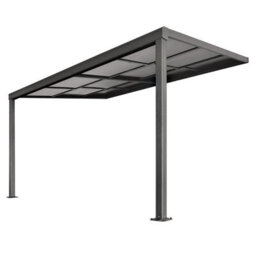 Primrose Veranda Garden Canopy Retractable Sliding Roof 4.26M X 3.05M Anthracite - thumbnail 1