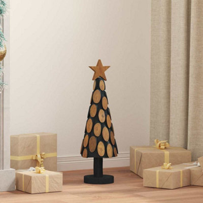 Vidaxl Christmas Tree With Stand Brown 60 Cm Solid Teak Wood - image 1