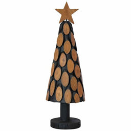 Vidaxl Christmas Tree With Stand Brown 60 Cm Solid Teak Wood - thumbnail 4