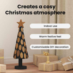 Vidaxl Christmas Tree With Stand Brown 60 Cm Solid Teak Wood - thumbnail 9