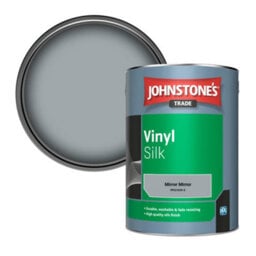 Johnstone's Trade Vinyl Silk Walls & Ceilings Emulsion Paint Mirror Mirror (Ppg1039-3) 5L - thumbnail 1