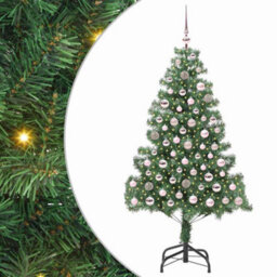 Vidaxl Christmas Tree With 300 Leds With Stand Green 180 Cm Pvc - thumbnail 2