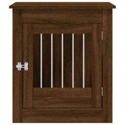 Walplus Brown Oak Dog Crate Furniture 64.5X80X71 Cm Engineered Wood - thumbnail 7