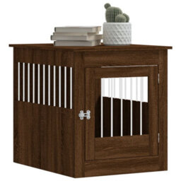 Walplus Brown Oak Dog Crate Furniture 64.5X80X71 Cm Engineered Wood - thumbnail 4