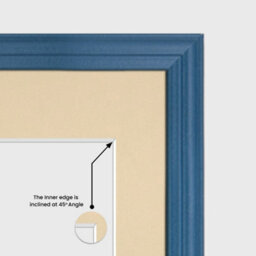 AK Frames 20X16 Navy Blue Classic Multi Photo Frame With Ivory Mount - Holds 9 Apertures (2X) 7X5, (7X) 6X4 Photos - thumbnail 7