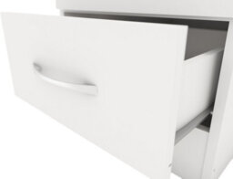 Seconique Nevada 1 Door 1 Drawer Wardrobe White Gloss Finish - thumbnail 7