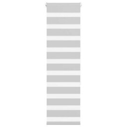 Berkfield Zebra Blind Light Grey 45X150 Cm Fabric Width 40.9 Cm Polyester - thumbnail 1
