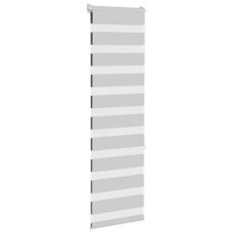 Berkfield Zebra Blind Light Grey 45X150 Cm Fabric Width 40.9 Cm Polyester - thumbnail 3