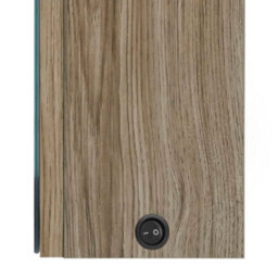 Berkfield Led Bathroom Mirror Cabinet Oak 50X13X70 Cm - thumbnail 6