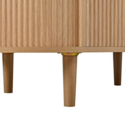 Abrihome Oval Adjustable Coffee Table With Storage, Vintage Style Living Room Table With Solid Wood Legs - thumbnail 6