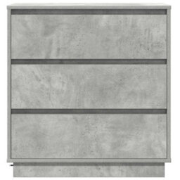 Berkfield Bedside Cabinet With Led Concrete Grey 71X34,5X75 Cm Engineered Wood - thumbnail 6