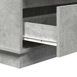 Berkfield Bedside Cabinet With Led Concrete Grey 71X34,5X75 Cm Engineered Wood - thumbnail 9