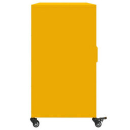 Berkfield Sideboard Mustard Yellow 100.5X39X72 Cm Steel - thumbnail 7
