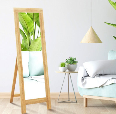 Hallowood Furniture Waverly Oak Cheval Mirror - image 1