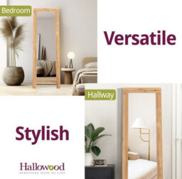 Hallowood Furniture Waverly Oak Cheval Mirror - thumbnail 6