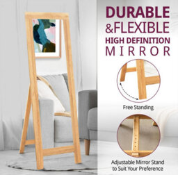 Hallowood Furniture Waverly Oak Cheval Mirror - thumbnail 4