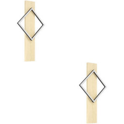 Loops 2 Pack Stylish Modern Black And Brown Led Ceiling Light For Indoor Spaces
