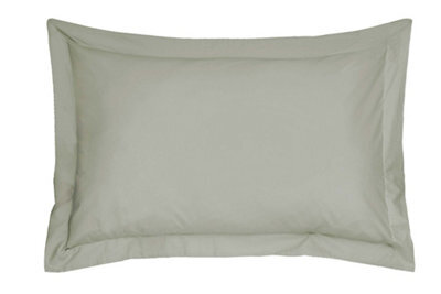 Smart Living Polycotton Oxford Pillowcases Pair 48X74Cm Flanged Bedding - Natural