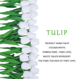 Artificial Tulip, Faux Holland Style, Mini Tulip, Real Touch Flowers, 24 Pieces For Diy Wedding Decoration, Home Party (Yellow) - thumbnail 5