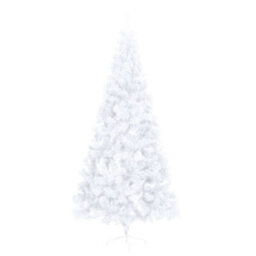 Berkfield Artificial Half Christmas Tree With Stand White 210 Cm Pvc - thumbnail 3