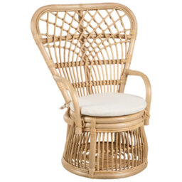 Beliani Kids Chair Temeni Rattan Natural - thumbnail 1
