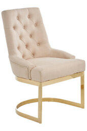 Orsina Luxe Natural Dining Chair, Dcenet Lounge Chair, Plush Kitchen Chair, Modern Accent Chair For Patio - thumbnail 2