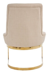 Orsina Luxe Natural Dining Chair, Dcenet Lounge Chair, Plush Kitchen Chair, Modern Accent Chair For Patio - thumbnail 4
