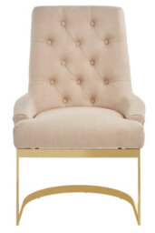 Orsina Luxe Natural Dining Chair, Dcenet Lounge Chair, Plush Kitchen Chair, Modern Accent Chair For Patio - thumbnail 6