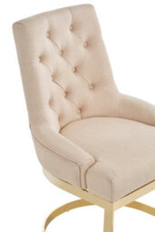 Orsina Luxe Natural Dining Chair, Dcenet Lounge Chair, Plush Kitchen Chair, Modern Accent Chair For Patio - thumbnail 5