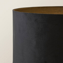 Valuelights Marissa Matte Black Stacked Ball Floor Lamp With Black Velvet Shade - Led Bulb Included - thumbnail 3