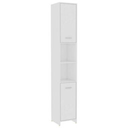Berkfield Sleek 4 Piece Bathroom Furniture Set White - thumbnail 8