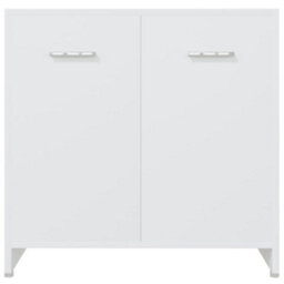 Berkfield Sleek 4 Piece Bathroom Furniture Set White - thumbnail 5