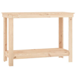 Berkfield Rustic Work Bench 110X50X80 Cm Solid Wood Pine