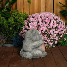 Cat With A Big Heart Stone Cast Garden Cat Ornament - thumbnail 6