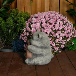 Cat With A Big Heart Stone Cast Garden Cat Ornament - thumbnail 7