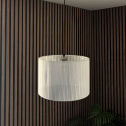 CGC Interiors Cgc Sylvie Silk Pleated Round Drum Lamp Shade - thumbnail 6