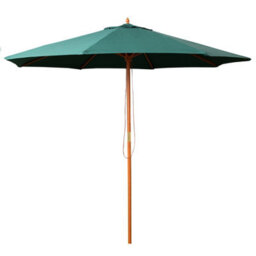Samuel Alexander 2.7M Outdoor Wooden Garden Parasol Sun Shade With Carry Bag In Green - thumbnail 9