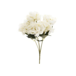 Living And Home White Silk Artificial Hydrangea Flowers Bouquet Wedding Centerpiece Decoration - thumbnail 3