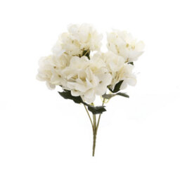 Living And Home White Silk Artificial Hydrangea Flowers Bouquet Wedding Centerpiece Decoration - thumbnail 2