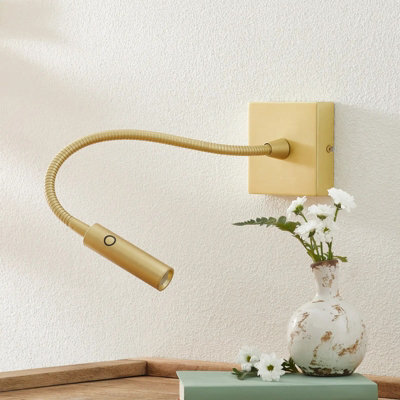 Luminosa Lighting Luminosa Tip Led Wall Reading Light Matte Gold Touch Dimming 174Lm 3000K - image 1